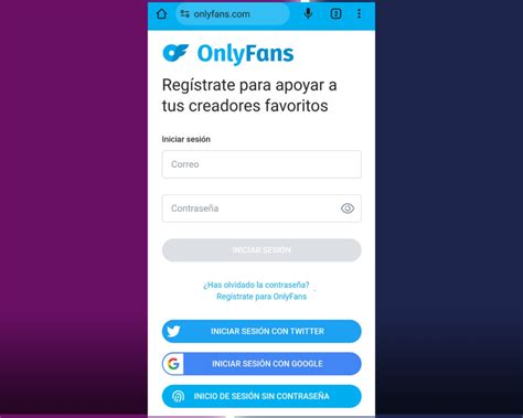 onlyfans ingresar|Cómo entrar en OnlyFans desde mi móvil